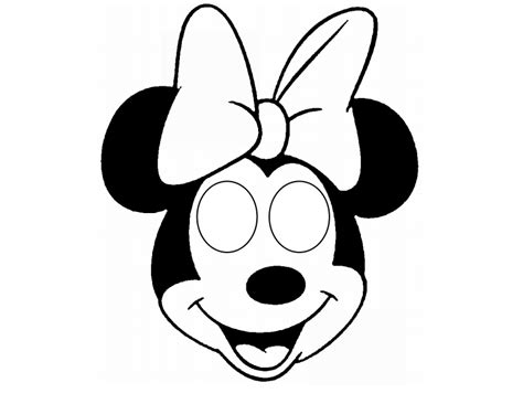 Free Minnie Mouse Template Coloring Home