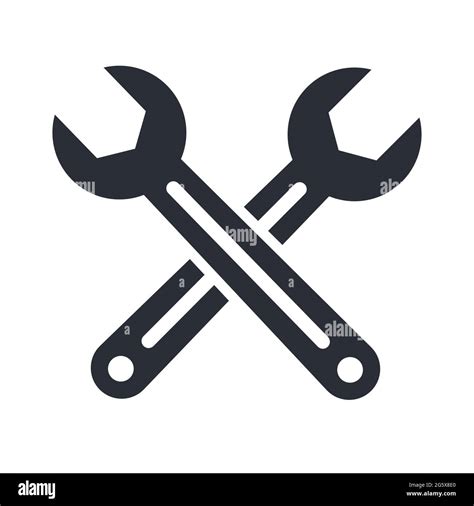 Two Wrench Hardware Tools For Repair And Maintenance Vector