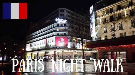 🇫🇷 Night Walk In Paris 2020 France Walking Tour 4k Youtube