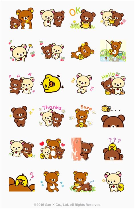 New Rilakkuma Kogumachan Line Stickers O Cute