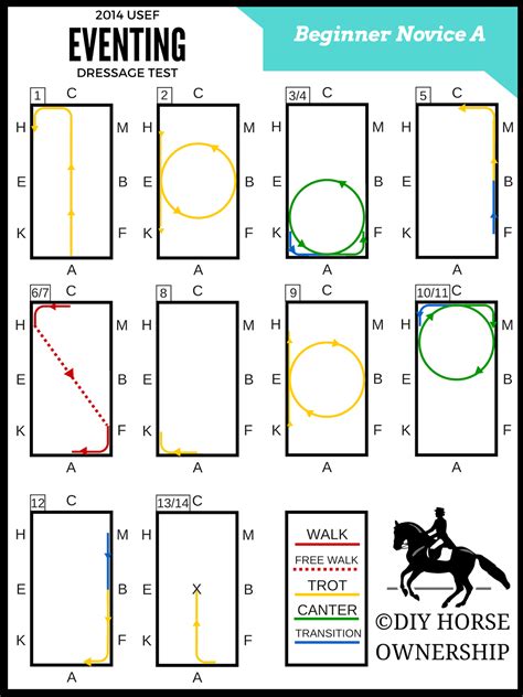 Do It Yourself Horse Ownership Usef 2014 Beginner Novice Dressage Diagrams