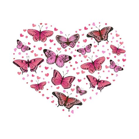 Premium Vector Romantic Heart Shaped Illustration With Pink