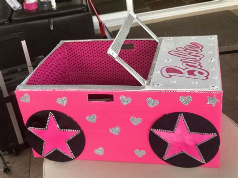 Barbie Cardboard Box Car Made This For My Daughters Kindy 500 At School Cardboard Box Car