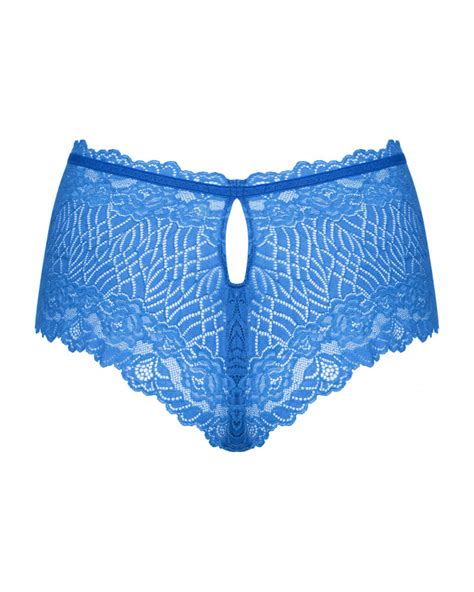 Lacy Blue Panties Obsessive Shorts