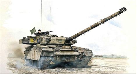 Fv4201 Chieftain Mk 11 British Main Battle Tank In Action Uk 1995