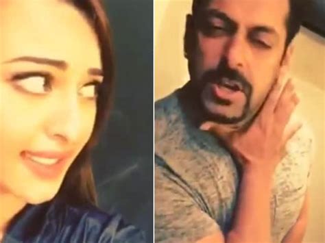 Salman Khan Sonakshi Sinha Dubsmash A Shotgun Dialogue Dabangg Style