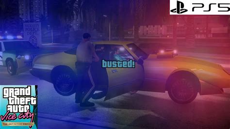 Tommy Getting Busted From The Police Gta Trilogy Vice City Definitive