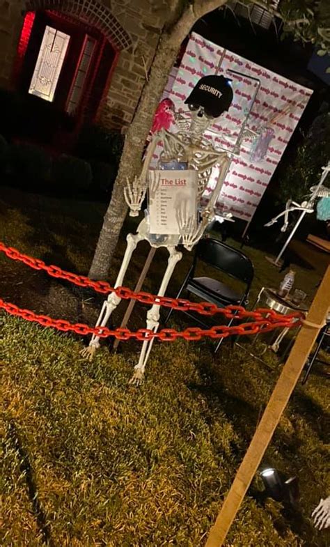 Homeowner Sparks Outrage Erecting Skeleton Strip Club Garden Halloween