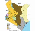 Kenyan Counties Map : Kenya Census 2019 Population By County And Sub ...