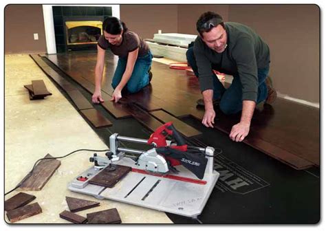 In fact, you can cut the planks using a table saw, miter saw, circular saw, hand saw or laminate cutter. SKIL 3600-02 120-Volt Flooring Saw - Power Tile Saws ...
