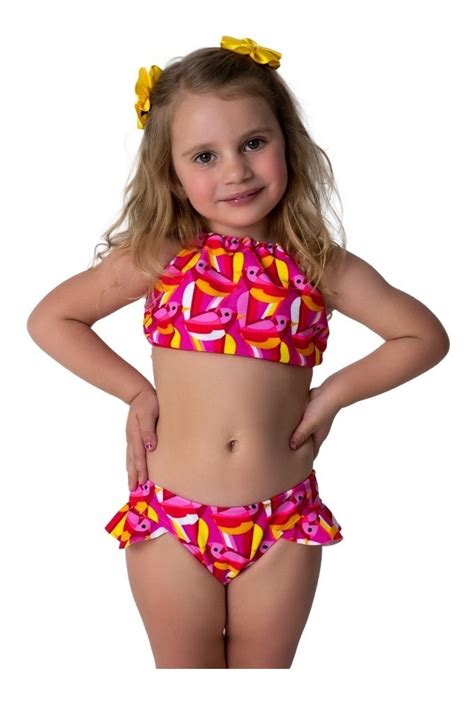 Biquíni Cropped Infantil Lycra Roupas Meninas Moda Praia R 3190 Em Mercado Livre