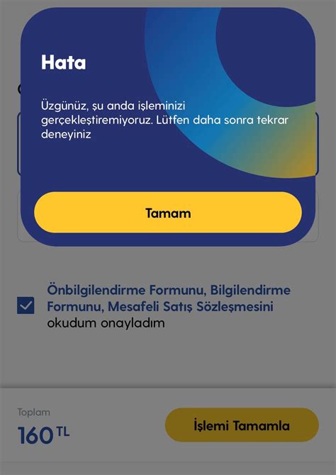 Turkcell Faturasız Hat Süper Tarife Application Tl Yükleme Yapılmıyor
