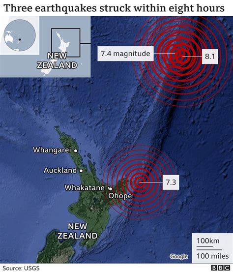 New Zealand Earthquakes Tsunami Warnings Lifted After Evacuations