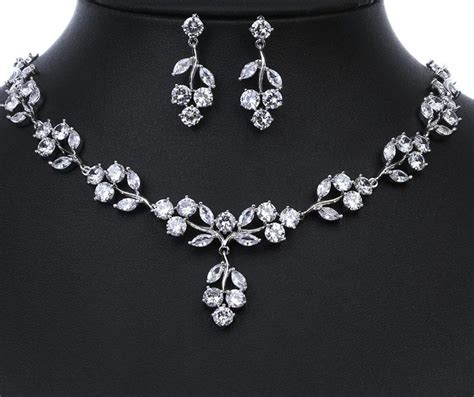 Bridal Jewelry Set For Bride Wedding Necklace Wedding Etsy