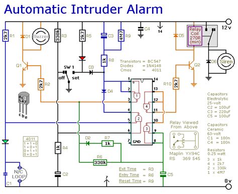 Circuit Diagram Of An Alarm System