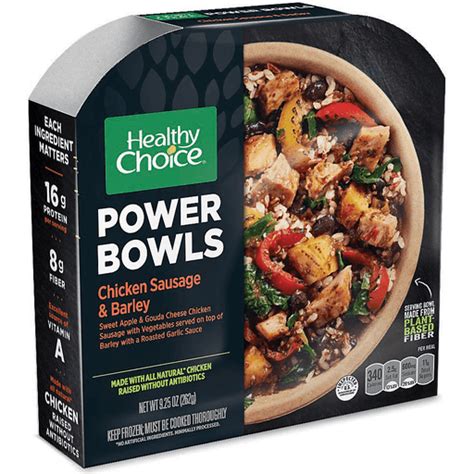 Healthy Choice Power Bowls Chicken Sausage And Barley Frozen Meals