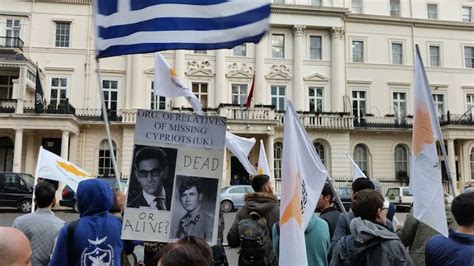 British Cypriots Protest Against Occupied Cyprus Regime