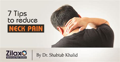 Zilaxo Advanced Pain Solution 7 Tips To Reduce Neck Pain