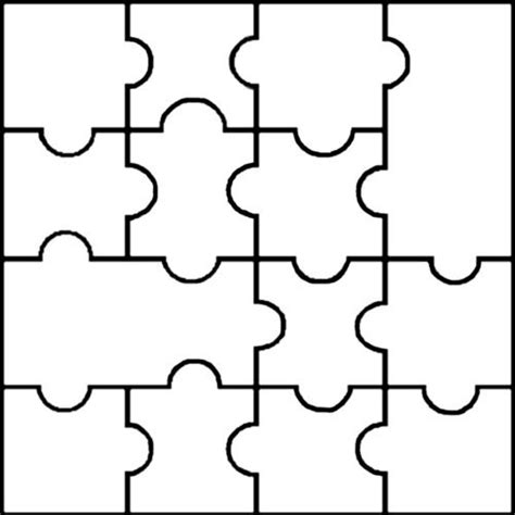Blank Puzzle Pieces Printable Templates And Clipart Images