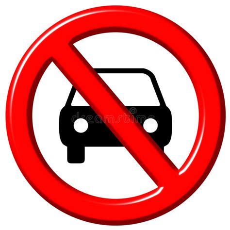 No Cars Allowed 3d Sign Stock Illustrations 2 No Cars Allowed 3d Sign Stock Illustrations