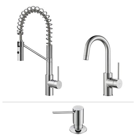 Kraus Oletto Single Handle Commercial Style Kitchen Faucet And Bar