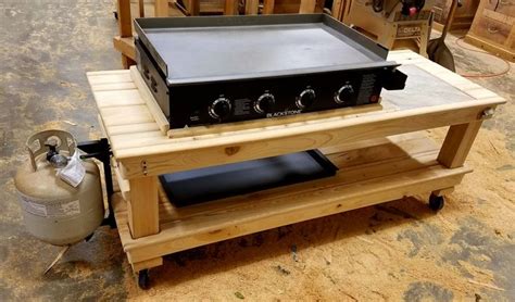 But what can be more pleasant than cooking outdoors with your friends and family? Griddle Table - Wood by Dana | Outdoor bbq kitchen, Grill ...