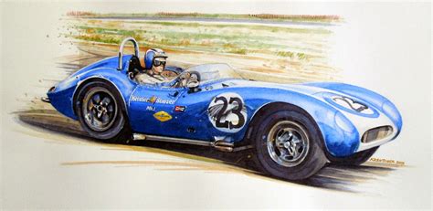 Art Of Paul Kreutziger Motorsport Art Car Painting Racing Art