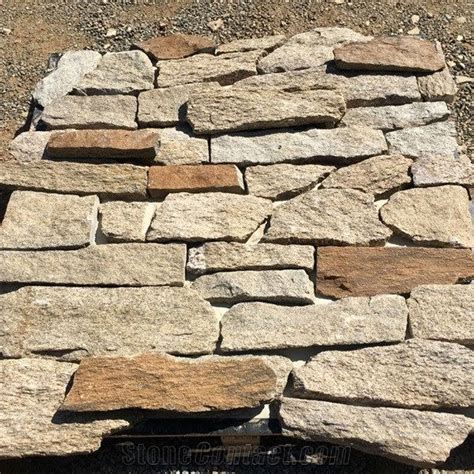 Rusty Stacked Ledge Loose Stone Wall Claddings From China