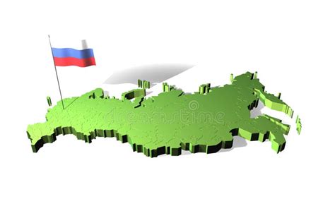 Flag Map Russia Stock Illustrations 10103 Flag Map Russia Stock