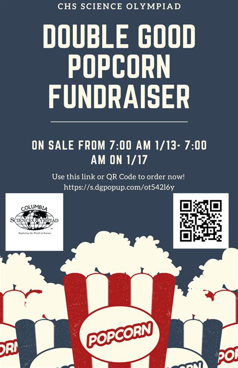 Double Good Popcorn Fundraiser To Benefit Chs Science Olympiad East