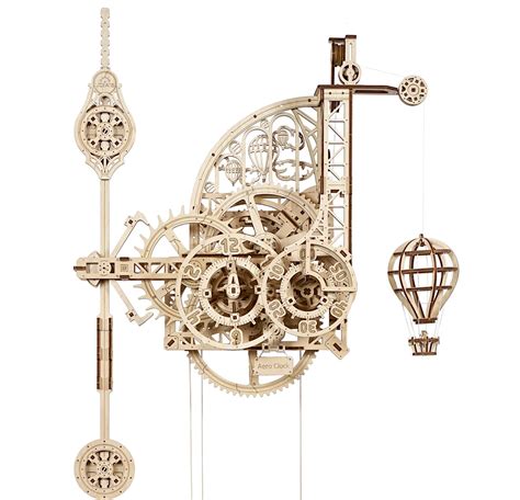 Buy Ugears Aero Clock 3d Wooden Puzzles For Adults And Kids Laser Cut