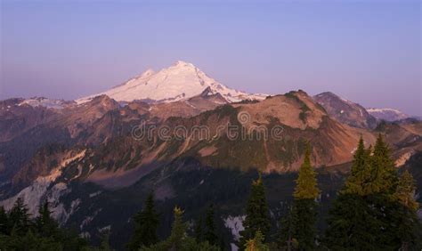 Mt Baker At Sunset Stock Photo Image Of North Washington 60178608