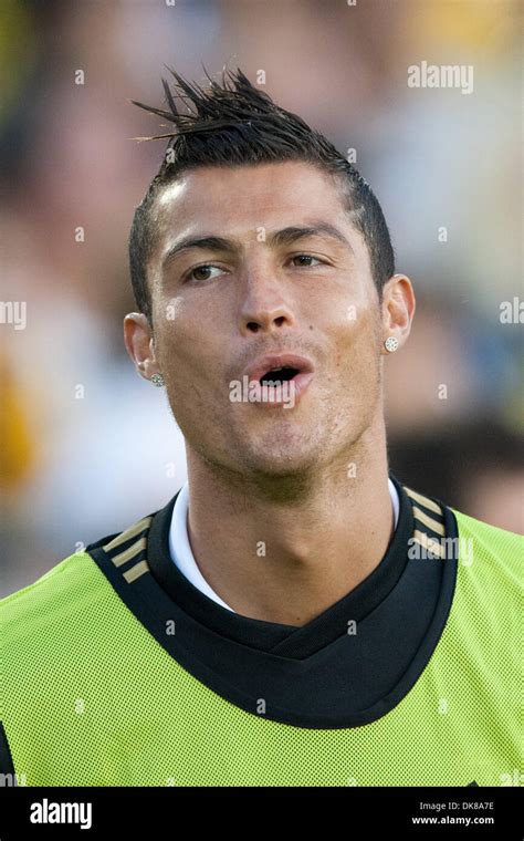Cristiano Ronaldo In Action During The Spanish League Match