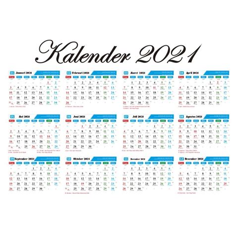 Jual Kalender 2021 Ukuran A3 297x42 Shopee Indonesia