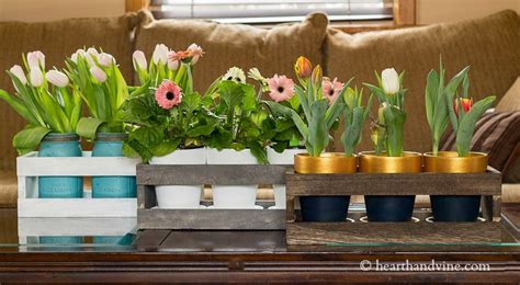 How To Create A Wood Crate Flower Centerpiece Hearth And Vine