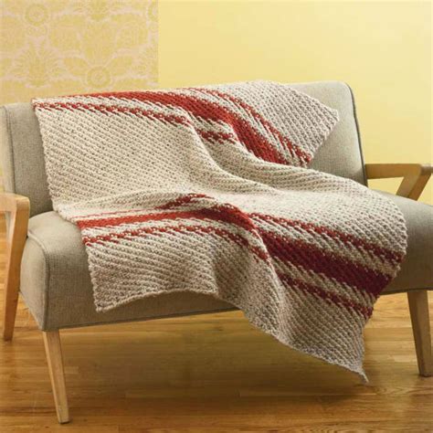Lion Brand Wool Ease Thick And Quick Cozy Nook Throw Knit Lion