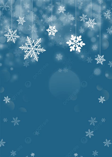 Christmas Winter Snowflake Blue Background Wallpaper Image For Free