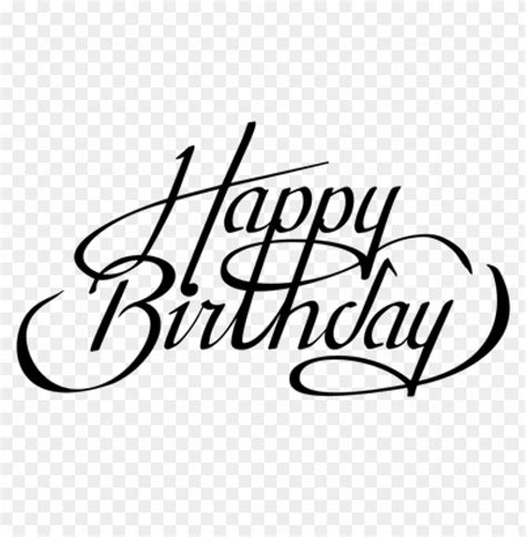Free Download Hd Png Happy Birthday Fonts Calligraphy Png Transparent