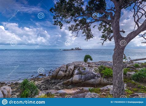 Panorama Beach And Rock Formation Photos At Berhala Island Kepulauan