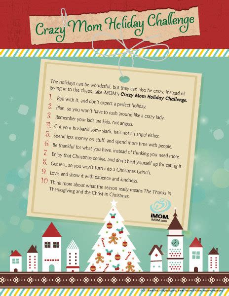 Crazy Mom Holiday Challenge Imom