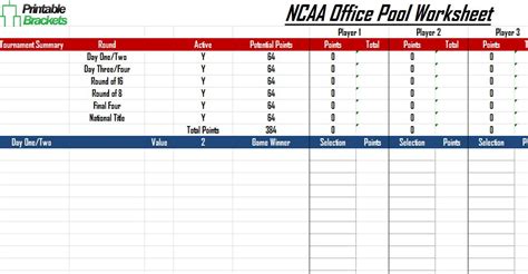 College Football Bowl Pool Printable F R E E P R I N T A