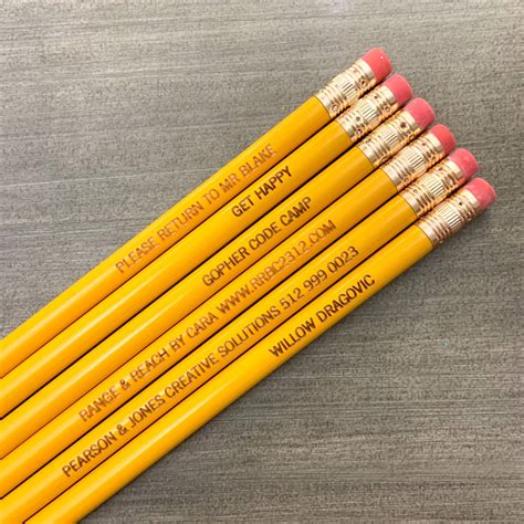 Personalized Custom Pencils 100 Bulk Order 100 Pencils For Etsy