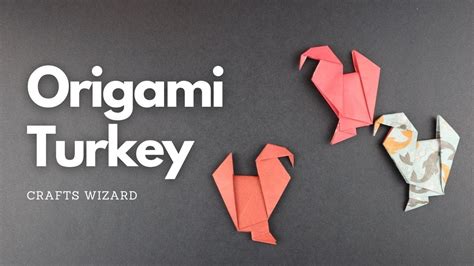 How To Fold A Turkey Origami Thanksgiving Origami Youtube