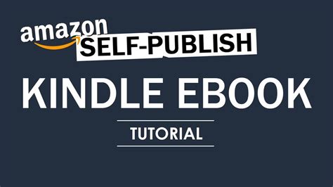 How To Self Publish On Amazon Kindle Direct Publishing Full