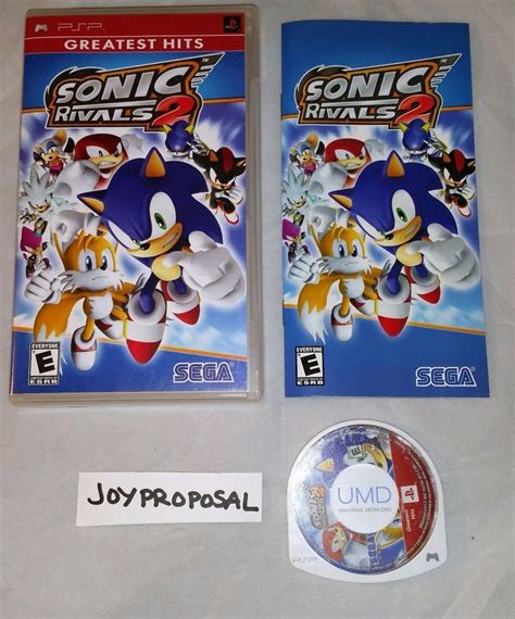 Sonic Rivals 2 Sony Psp Complete Chao Dr Eggman Action Adventure Summer
