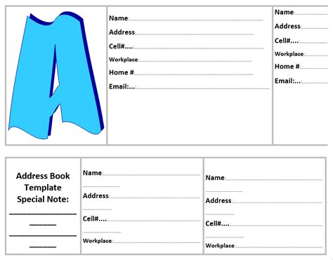20 Free Address Book Templates In Ms Word Format One Click Download