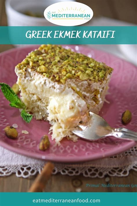 Ekmek Kataifi Is A Traditional Greek Dessert With A Light Texture And Refreshing Taste Despite