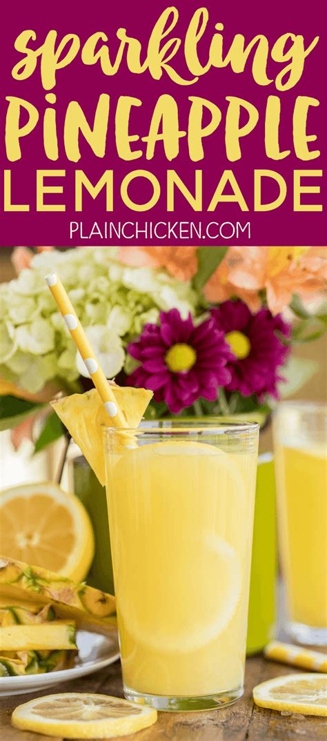 Sparkling Pineapple Lemonade Plain Chicken