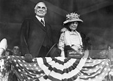 American president Warren G Harding and his wife, First Lady Florence ...