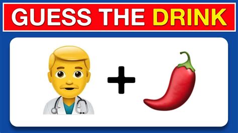 Guess The Drink By Emoji Drink Emoji Quiz Youtube